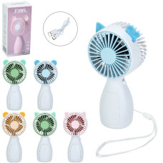 вентилятор 13см.  акум., USB-зар., в кор. 6,5х13,5х5,5см.  МК 5677  (60)