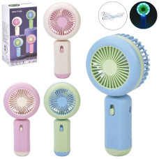 вентилятор 15см.  акум., світло, USB-зар., в кор. 8,5х16х4см.  МК 5614  (36)