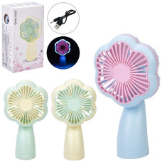 вентилятор 15см. 2 в 1 (ручний/портативний, настільний), акум., в кор. 8,5х16х5,5см.  МК 5612  (36)
