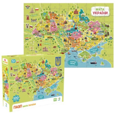 пазл на 100 елементів "Мапа України" Dodo Toys  300706