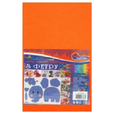 фетр J.Otten Hard 170гр./м2 1,2мм А4 яскраво-помаранчевий (10 шт./упак.)  HQ170-033  (120)