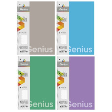 коледж-блок А4 Школярик 80арк. на спір., пластик, білий блок, лінія  А4-080-6803L  (40)