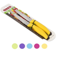 набір ножів Kamille 2шт. із нерж. сталі з пл. ручками (лезо 13,5см., рукоятка 11см.)  5312