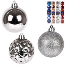 кульки ялинкові в колбі 6см. 6шт.  9654  (6/360)