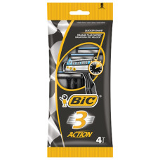 станок для гоління BIC 3 Action набір 4шт, ціна за набір