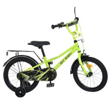 велосипед 16" PROFI Prime, SKD75, дзвоник, ліхтар, багажник, дод. кол., салатовий  МВ 16013-1  (1)