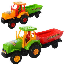 трактор з причепом 22см., заводний, в кул. 16х26х7см.  DS480-3  (144)