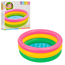 басейн дитячий круглий "Веселка" 86х25см., 51л., від 1 до 3 років, в кор.  58924  (6)