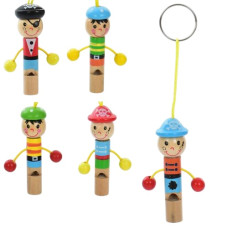 свисток дерев`яний в кул. 10х8х1,5см.  MD 1934  (100)