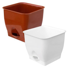 горщик для квітів 140х140мм. 1,7л. з підставкою (Юніпласт)