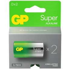 батарейка GP Super Alkaline LR20  1x 2 бліст.  (20/80)