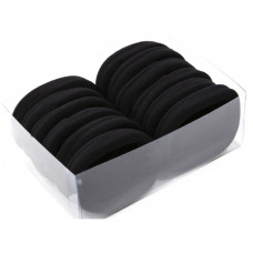 гумка для волосся безшовна чорна  01-01-46 (Р13-26-1)  (12)