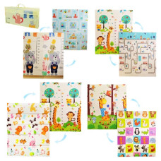 килимок ігровий двосторонній складаний, ХРЕ, 180х150х0,8см., в сумці 74х11х39см.  С1011  (10)