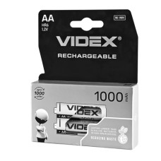 акумулятор Videx HR6  Ni-Mh 1000mAh 1x2 бліст.  (20)