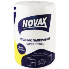 рушник паперовий целюлозний Novax Jumbo тришаровий, 350арк.