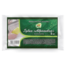 губка кухонна EkOplus абразивна набір 5шт.  10016  (60)