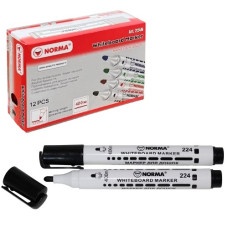 маркер Norma для магнітних дошок 2,5-3,5мм. круглий чорний, довж. письма 400м.  224-09N  (12/1200)
