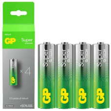 батарейка GP Super Alkaline LR 6  1x 4 в кор., навісний бокс  (40/480)