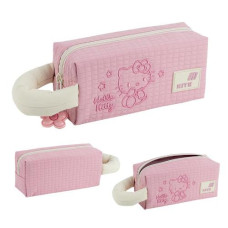 пенал Kite 19,5х8х7см., 1 відділення, м'яка ручка, рожево-жовтий, Hello Kitty  HK26-2703-1  (1/50)