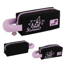пенал Kite 19,5х8х7см., 1 відділення, м'яка ручка, чорно-рожевий, Kuromi  HK26-2703-2  (1/50)