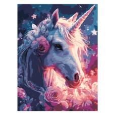 картина за номер. Strateg 30х40см. "Казковий єдиноріг"  SS-1279