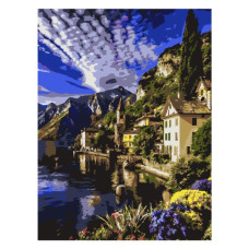 картина за номер. Strateg 30х40см. "Нічне місто"  SS-1293