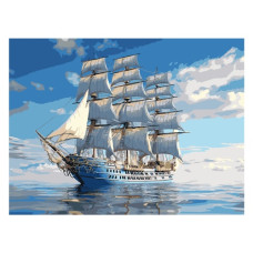 картина за номер. Strateg 30х40см. "Корабель на горизонті"  SS-1314