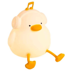 нічник Каченя в навушниках силіконовий, акум., USB  1863-59