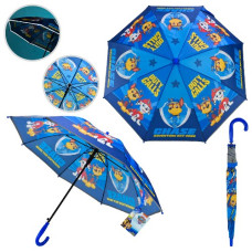 парасолька дитяча  Paw Patrol 67см., світловідбиваюча стрічка  PL82504  (12/60)