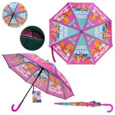 парасолька дитяча  Paw Patrol 67см., світловідбиваюча стрічка  PL82503  (12/60)