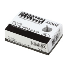 кнопки Buromax  нікельовані  50шт.  ВМ.5105  (10/500)