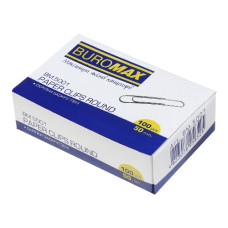 скріпки Buromax  50мм. 100шт. нікельов.  ВМ.5001  (10/100)