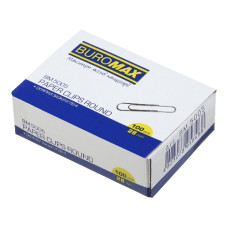 скріпки Buromax  28мм. 100шт. нікельов. овальні  ВМ.5005  (10/500)