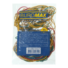 гумки для грошей Buromax   50гр., d-55мм., ас-ті кольорів  ВМ.5501  (400)