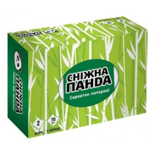 серветки паперові Сніжна панда міні двошарові 70шт.  (30)