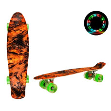 скейт пенні 22" Lava, колеса PU, світло, дека 56х15см.  SC20501  (8)