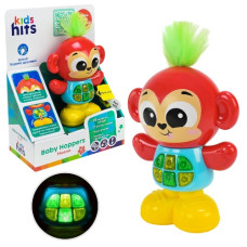 чарівні звірята Мавпочка муз.розв., вірші,мелодії, фрази, на бат. в кор. 15,8х21х8см.  КН11/003 (24)