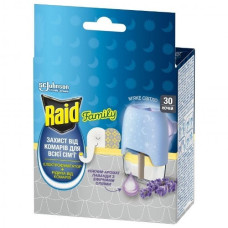 електрофумігатор Raid з рідиною від комарів "Лаванда" 30 ночей (40)