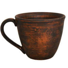 чашка глиняна 300мл. гладка