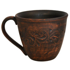 чашка глиняна 300мл. з декором