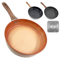 сковорідка Besser лита кераміка "Meteorite" 24х5,5см., індукц. дно  10374-24S  (6)