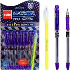 ручка Cello Maxriter масл. фіолетова  (10/100/600/24000)