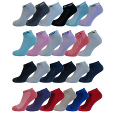 шкарпетки жіночі бавовна сітка короткі, стандартне плетіння, в ас-ті  (12)