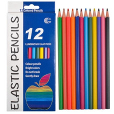 олівці кольор. Color-It Luminoso elastico гнучкі пластикові 12кол.  CR755-12  (12/240)