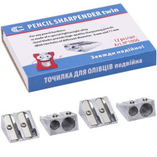 чинка Color-It металева подвійна  С1006  (12/1440)