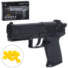 пістолет 20см., пластикові кулі, в кор. 23.5х16х4см.  SP3855-S  (48)