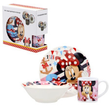 набір дитячий порцеляновий 3 предм. Мінні Маус  ТО-9