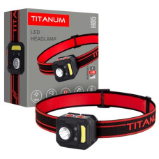 ліхтарик налобний Titanum 250Lm 6500K з червоним світлом  TLF-H05