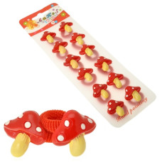 гумка для волосся дитяча грибочок  SK 06 (000891)  (12)