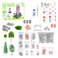 конструктор з міні-цеглинок Blocky "Піднебесна фортеця" в кор. 35,5х27х7см. Strateg  31004  (6)